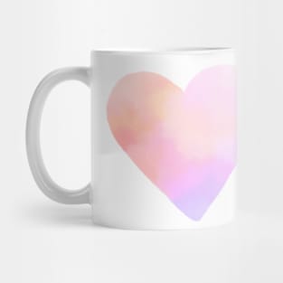 Watercolor Pastel heart Mug